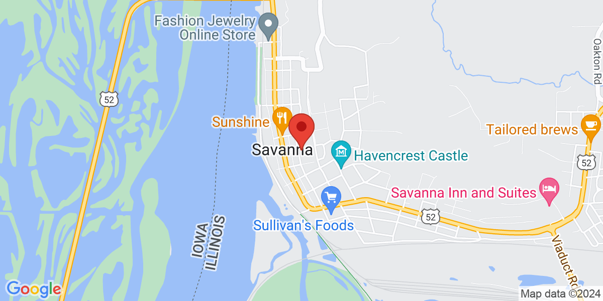 Map of Savanna Public Library District